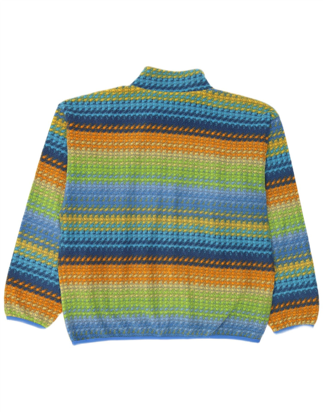 INVICTA Herre lynlås hals fleece jumper stor flerfarvet stribet