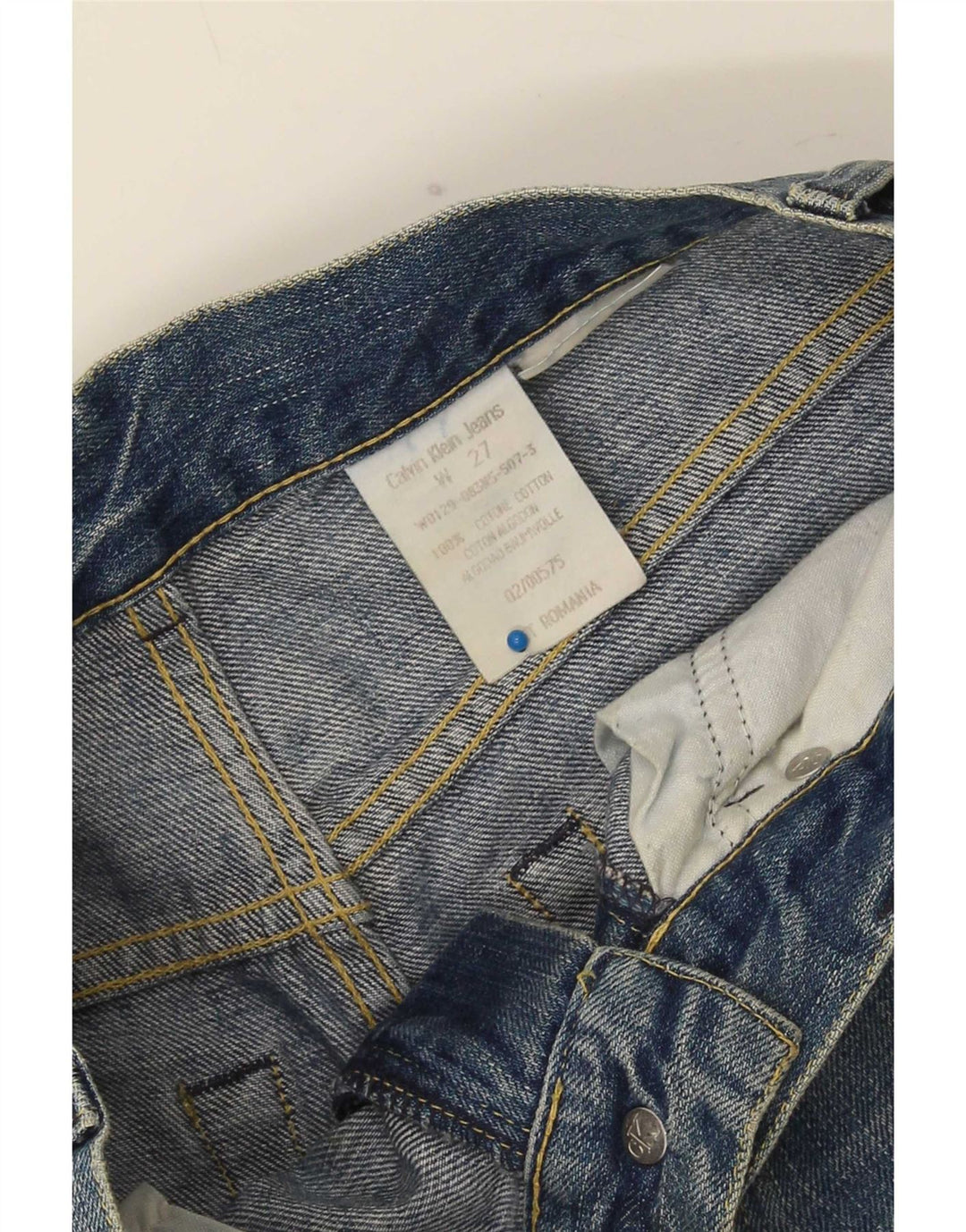 Calvin Klein Herre Bootcut Jeans W27 L28 Blå Bomuld