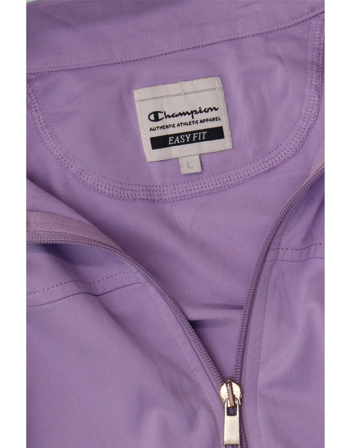 Champion Womens Easy Fit træningsdragt Topjakke UK 16 Large Purple