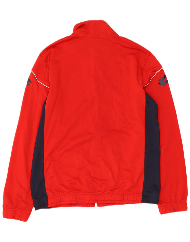 LOTTO Herre grafisk træningsdragt Topjakke Medium Rød Colourblock Polyester
