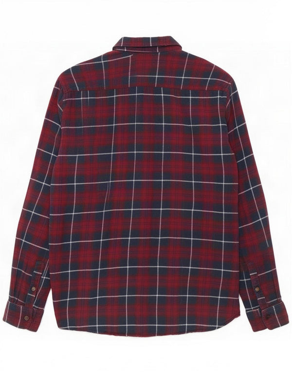 Jack & Jones Flannelskjorte til mænd Medium rødbrun ternet bomuld