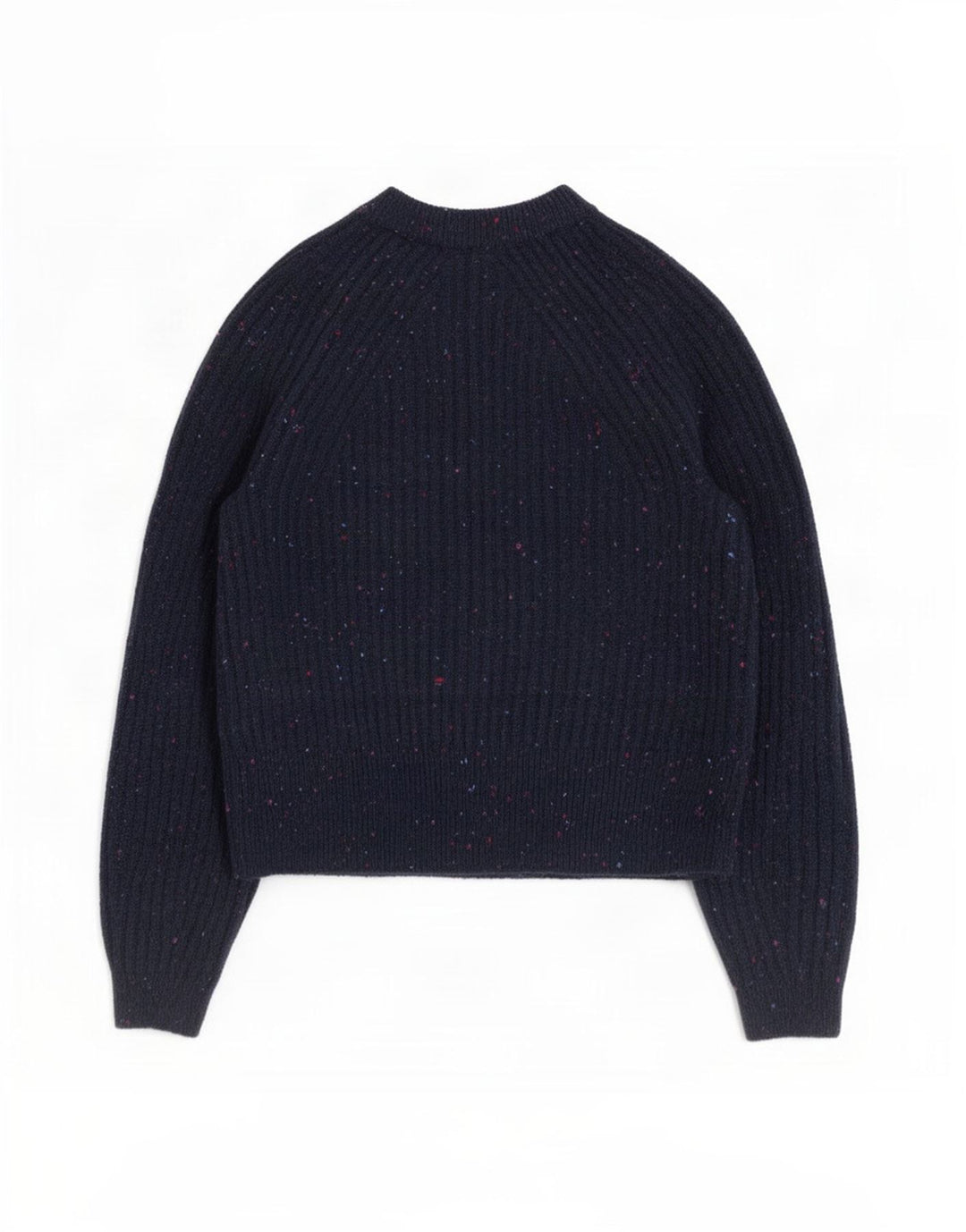 Marks & Spencer Dame Cardigan Sweater UK 10 Small Navy Blue Flecked