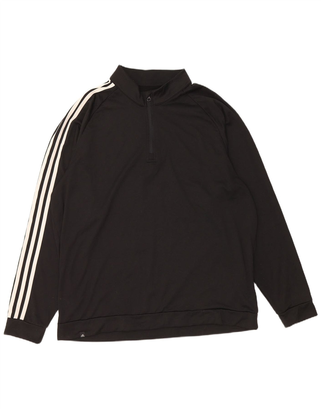 Adidas Sweatshirt med lynlås til mænd XL sort polyester