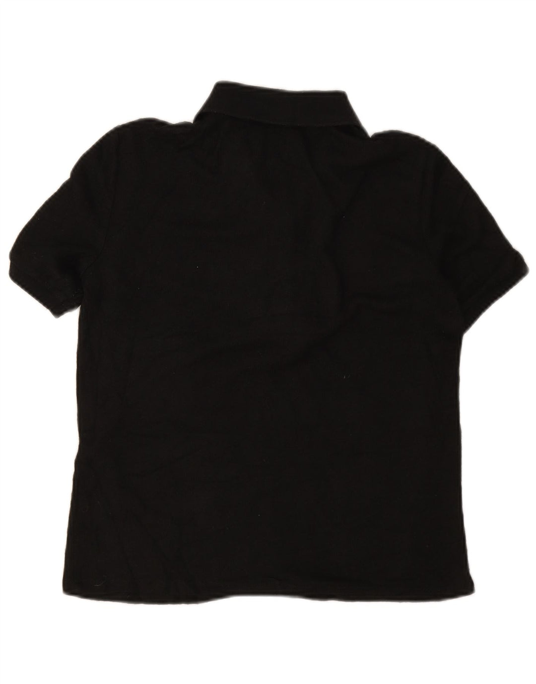 Zara Dame Polo Shirt UK 10 Small Black Viscose