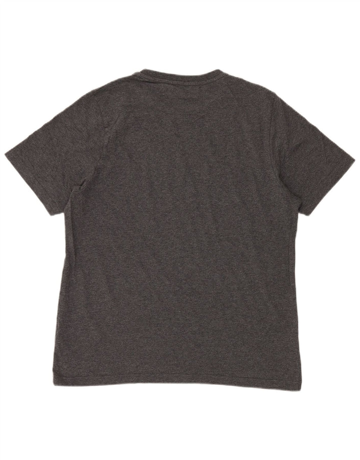 ELLESSE Herre grafisk T-shirt top mellemgrå bomuld