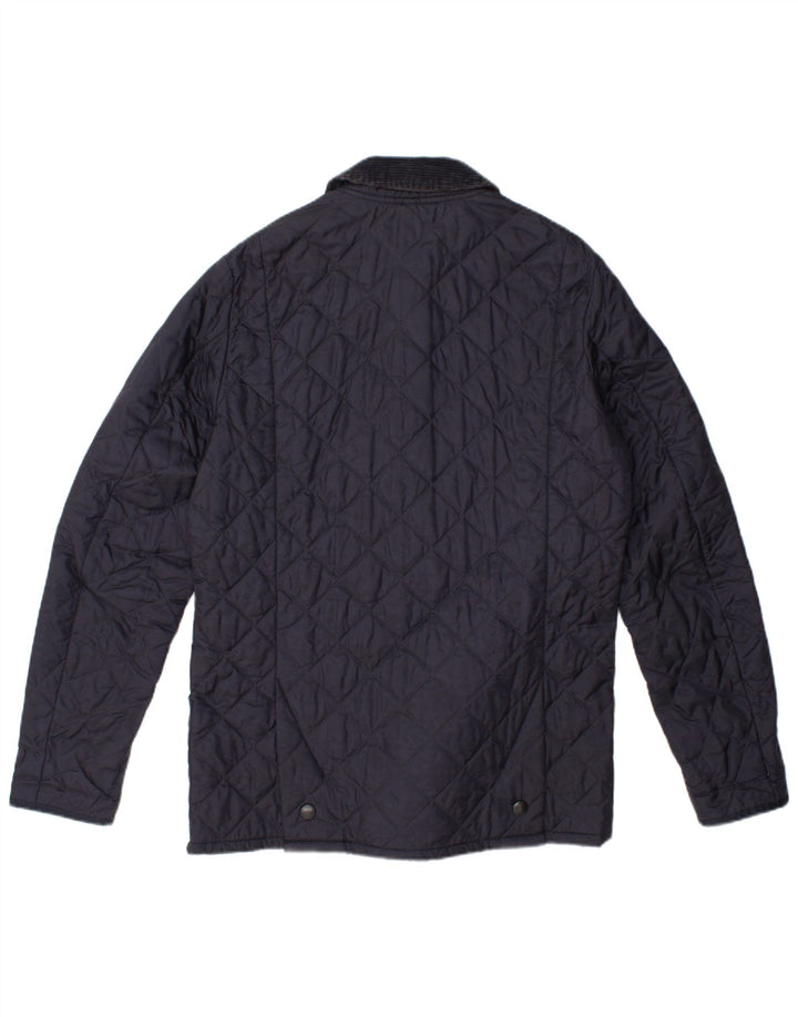 Barbour Herre quiltet jakke UK 38 Mellem marineblå polyamid