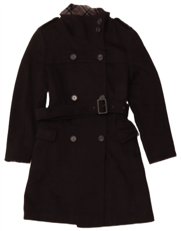 Barbour Trench Coat til kvinder UK 8 Lille sort uld
