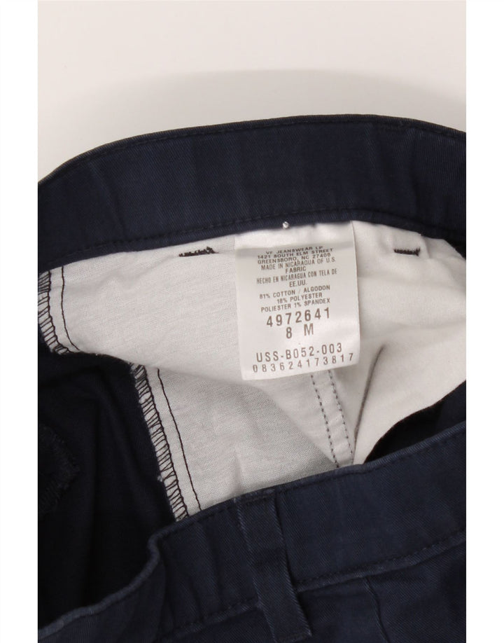 LEE Womens Chino Shorts US 8 Medium W28  Navy Blue Polyester Vintage Lee and Second-Hand Lee from Messina Hembry 