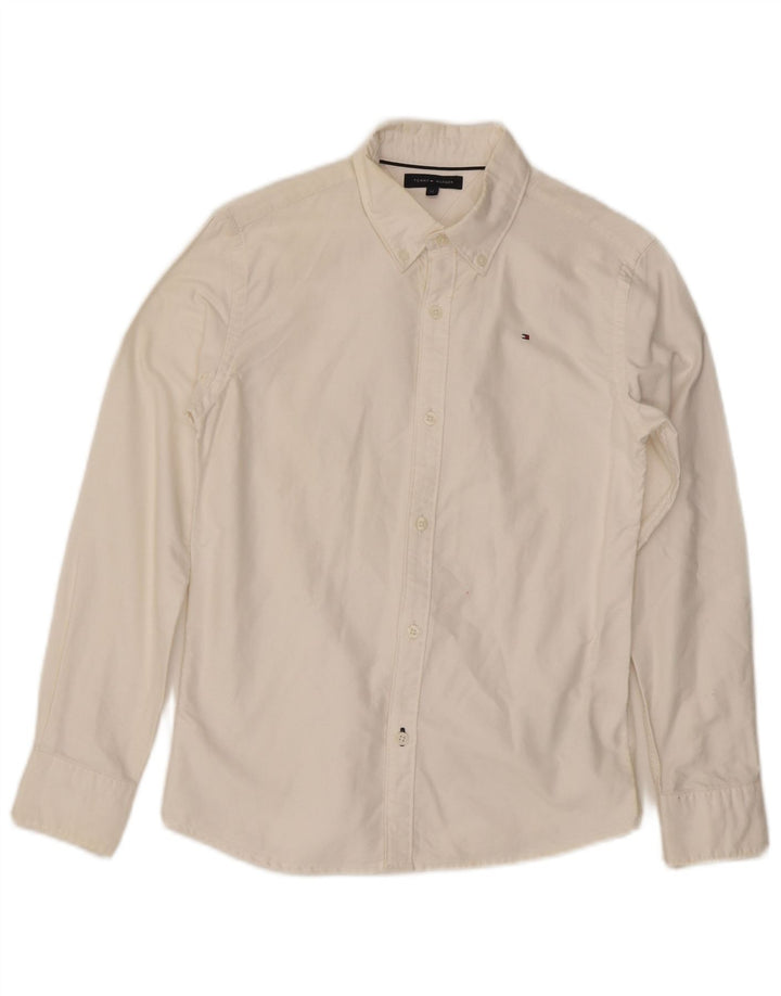 Tommy Hilfiger drengeskjorte 11-12 år hvid bomuld