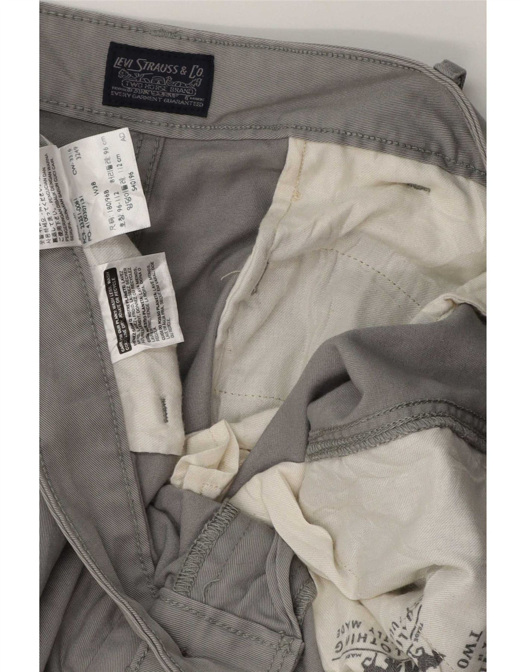 Levi's Herre Cargo Shorts W38 XL Grå Bomuld