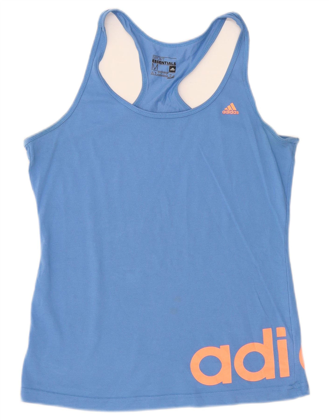 Adidas Dame Climalite Grafisk Vest Top UK 12/14 Medium Blue