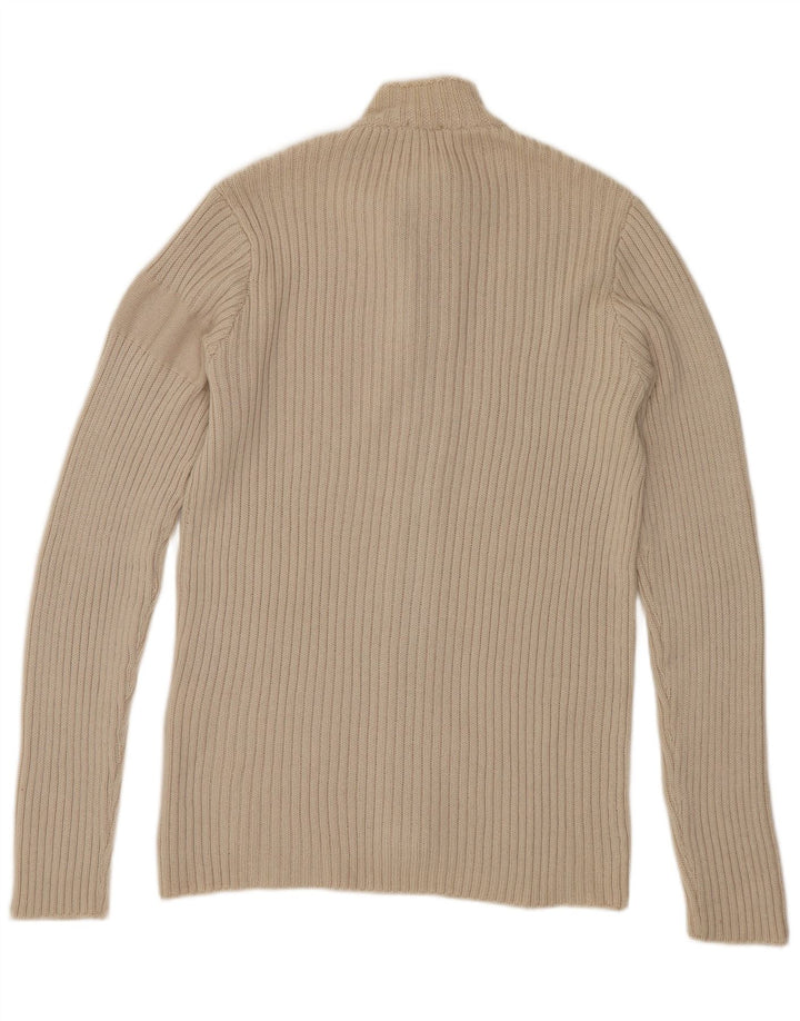 Armani Boys Cardigan Sweater 11-12 År Beige Virgin Wool