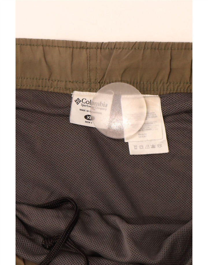 Columbia Herre Cargo Shorts XL W40 Beige Polyester