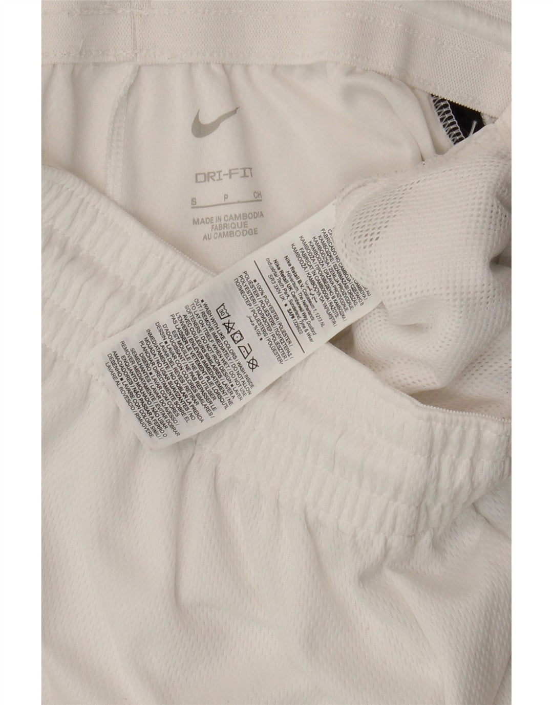 Nike Herre Dri Fit Sportshorts Små hvide Colourblock Polyester