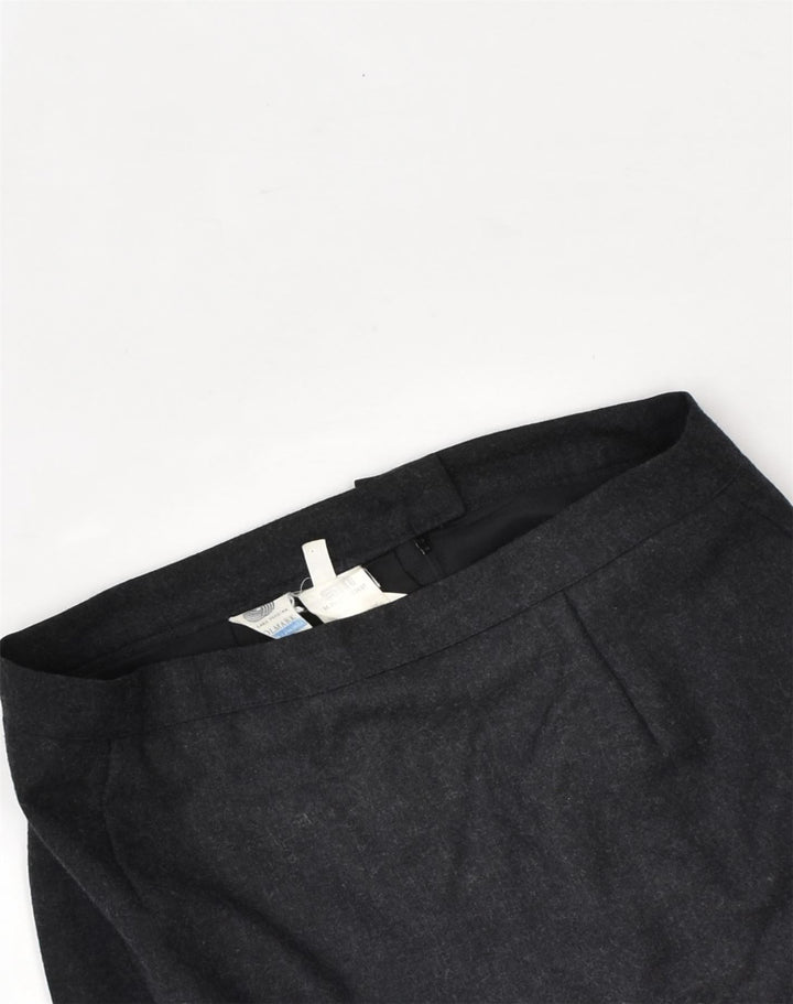 VINTAGE Womens Pencil Skirt UK 12 Medium W28 Grey Wool | Vintage Vintage | Thrift | Second-Hand Vintage | Used Clothing | Messina Hembry 