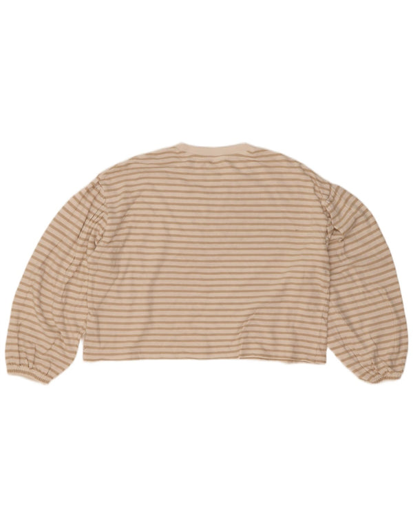 Marks & Spencer Girls Oversized top Langærmet 13-14 år Beige stribet