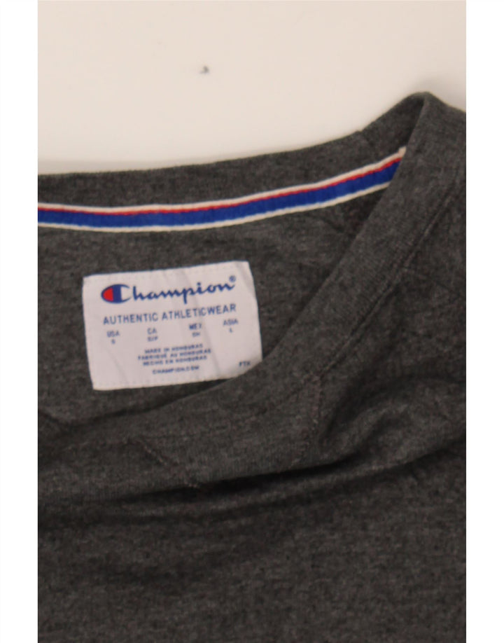 CHAMPION Mens Sweatshirt Jumper Small Grey Polyester Vintage Champion and Second-Hand Champion from Messina Hembry 