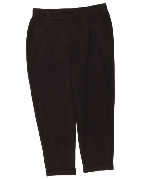 Benetton Womens Tapered Capri Bukser W30 L22 Sort