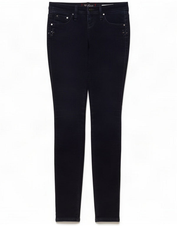 Guess Womens Low Waist Jegging Jeans W28 L31 Navy Blue Cotton