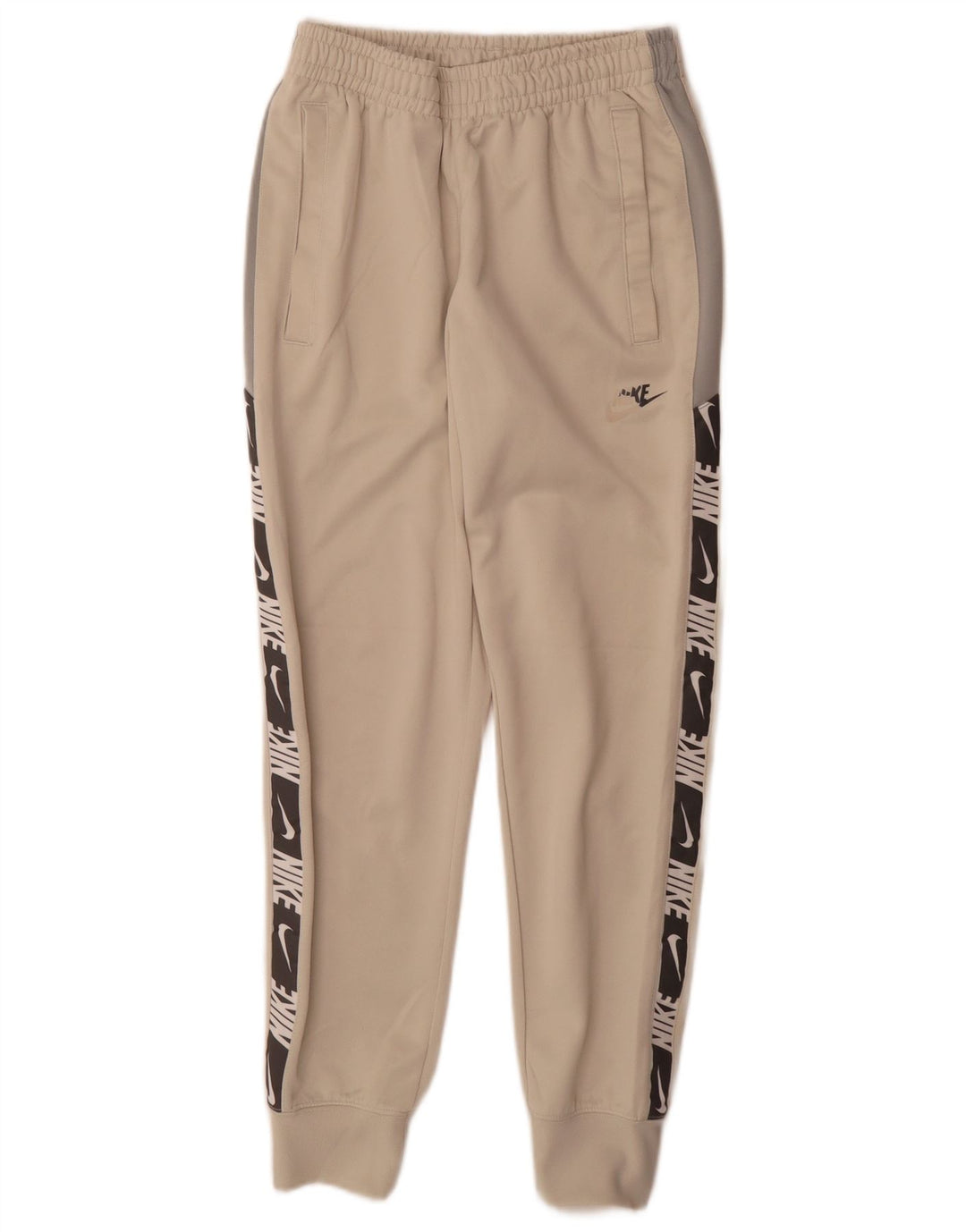 Nike Herre grafisk træningsdragt Bukser Joggers XS Beige Colourblock Polyester