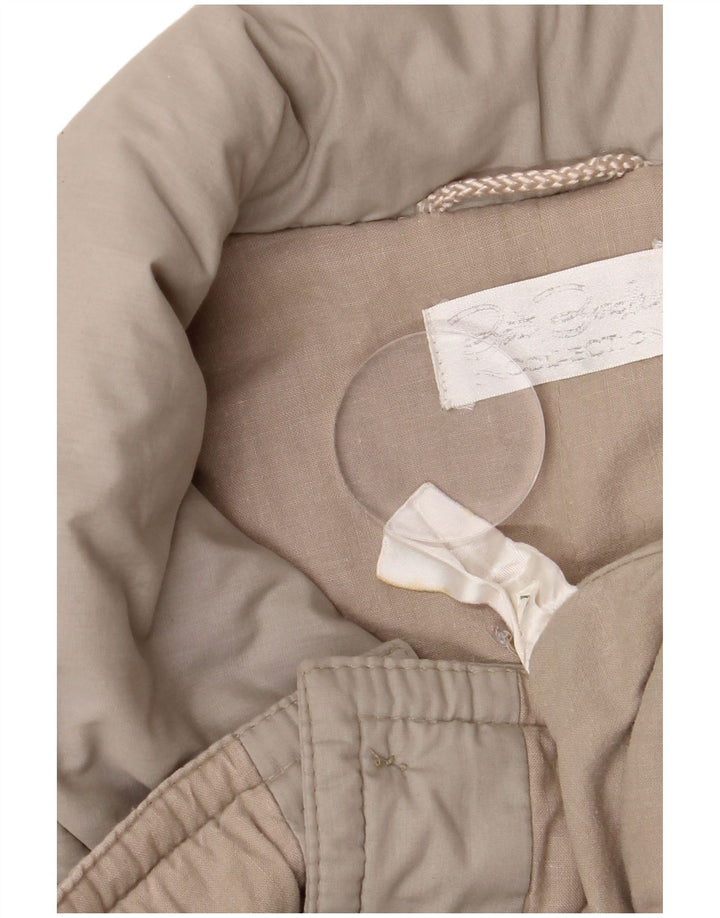 Vintage oversize overfrakke til kvinder EU 40 Medium Beige Polyester