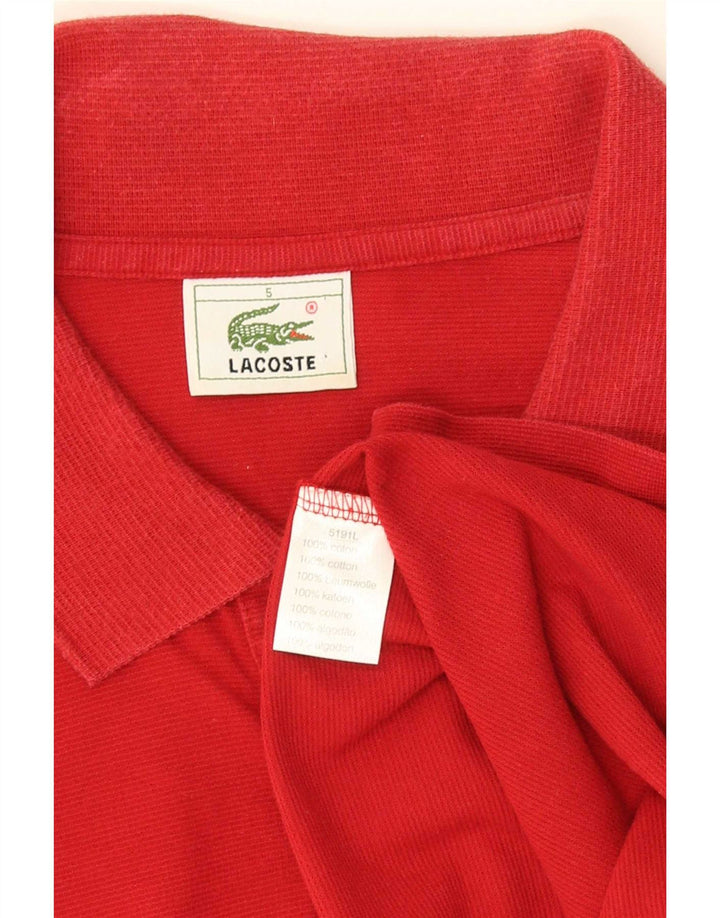 Lacoste herre poloskjorte str. 5 Large rød bomuld