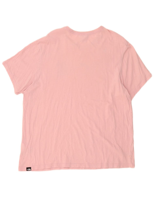 The North Face Herre T-Shirt Top XL Pink Bomuld