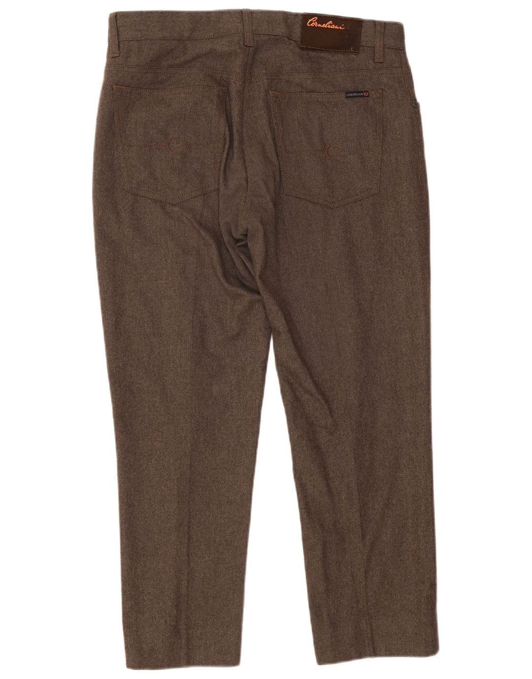 CORNELIANI Straight Casual bukser til mænd W36 L28 Brun uld
