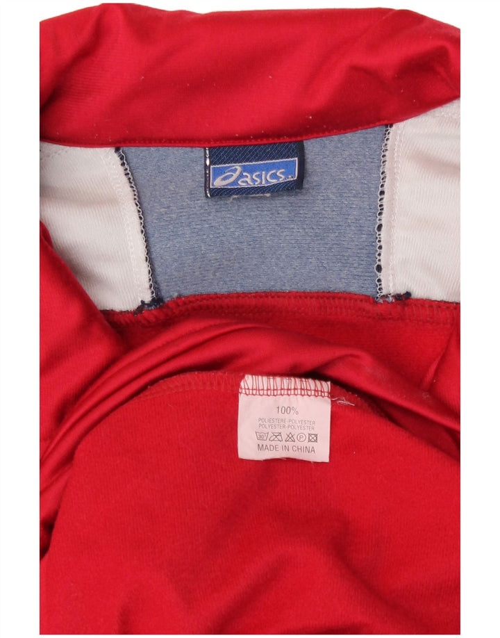 Asics Herre grafisk træningsdragt Topjakke 3XL Rød Colourblock Polyester