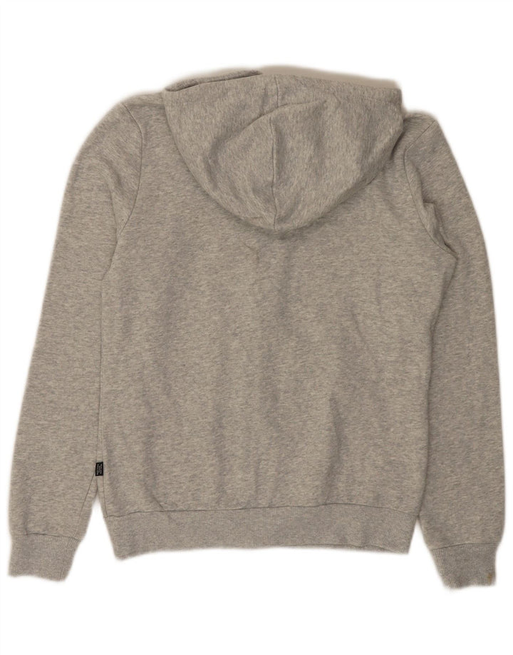 PUMA Womens Zip Hoodie Sweater UK 10 Small Grey Flecked