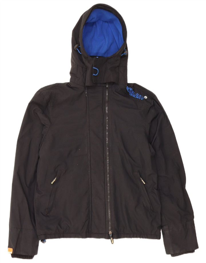 SUPERDRY Windcheater hættejakke til mænd UK 38 Medium Sort