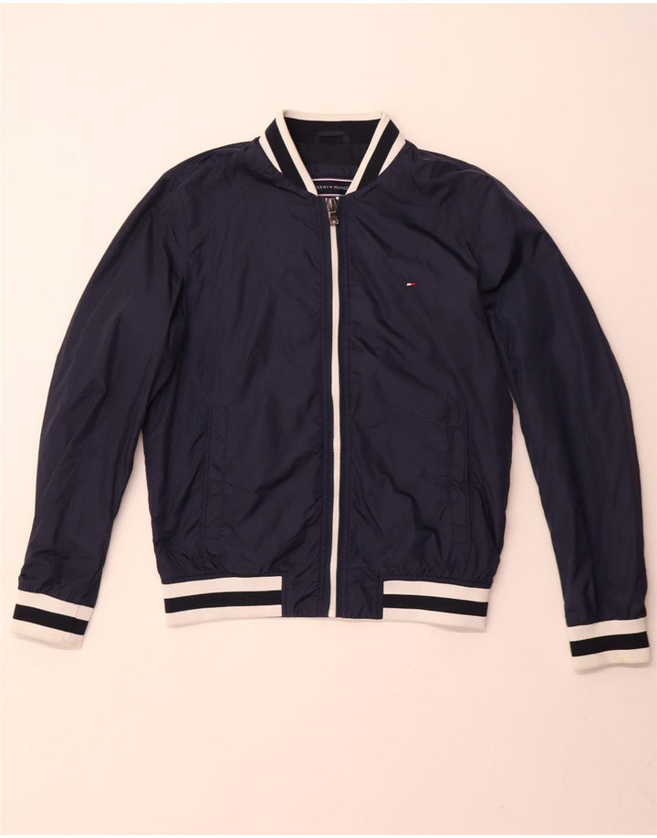 TOMMY HILFIGER Bomberjakke til kvinder UK 16 Large Navy Blue