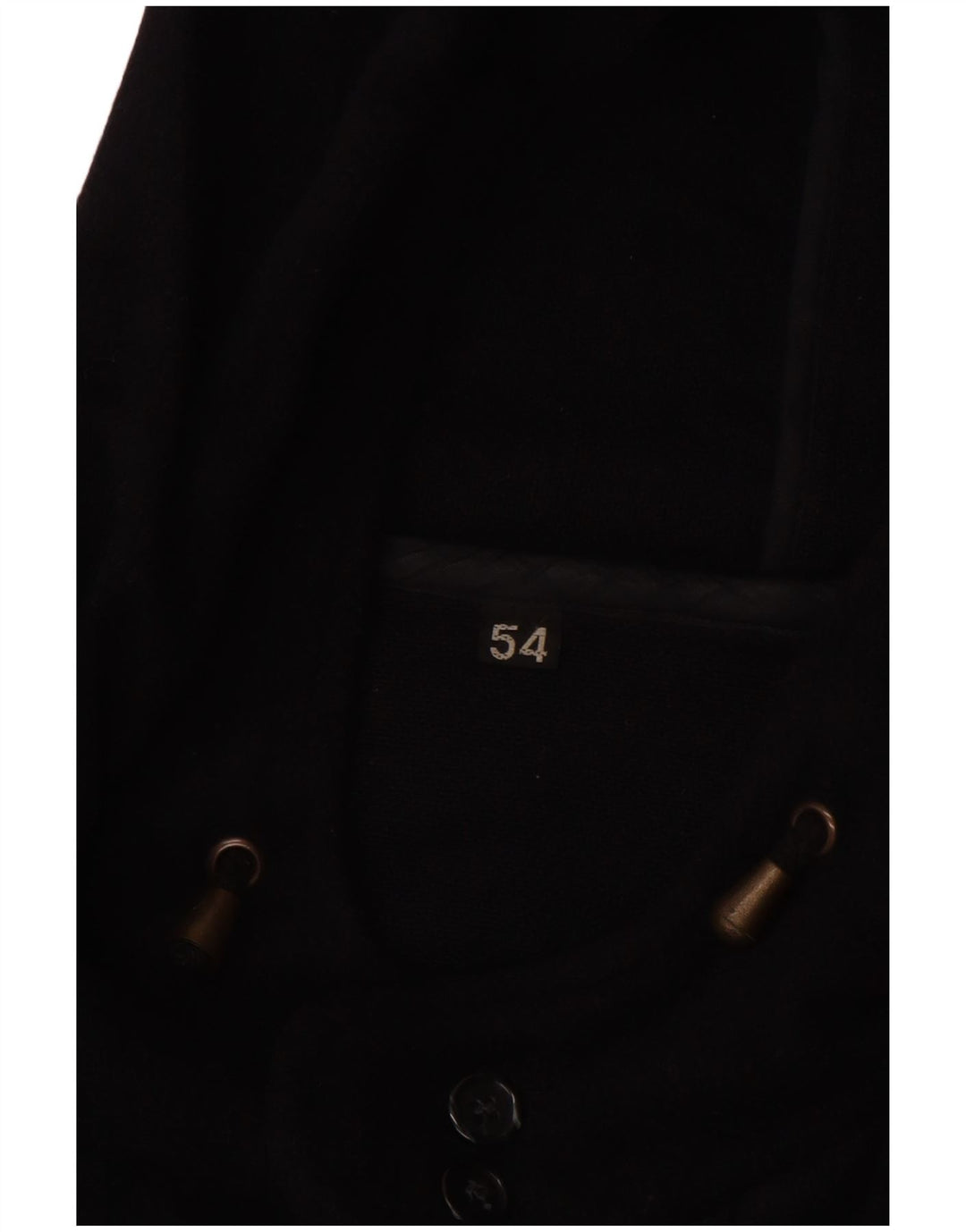 VINTAGE Herre Hooded Duffle Coat IT 54 2XL Navy Blue