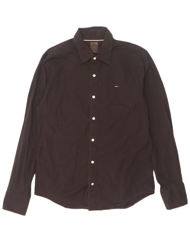 Tommy Hilfiger Herreskjorte Stor sort bomuld