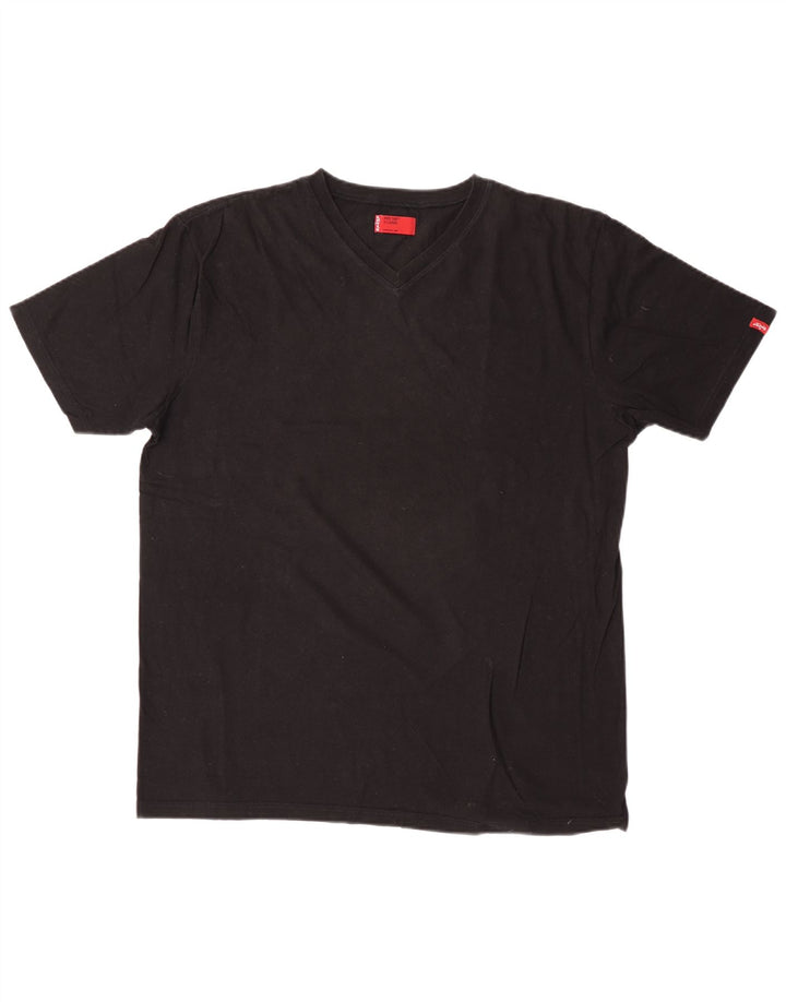 LEVI'S Herre T-Shirt Top XL Sort Bomuld