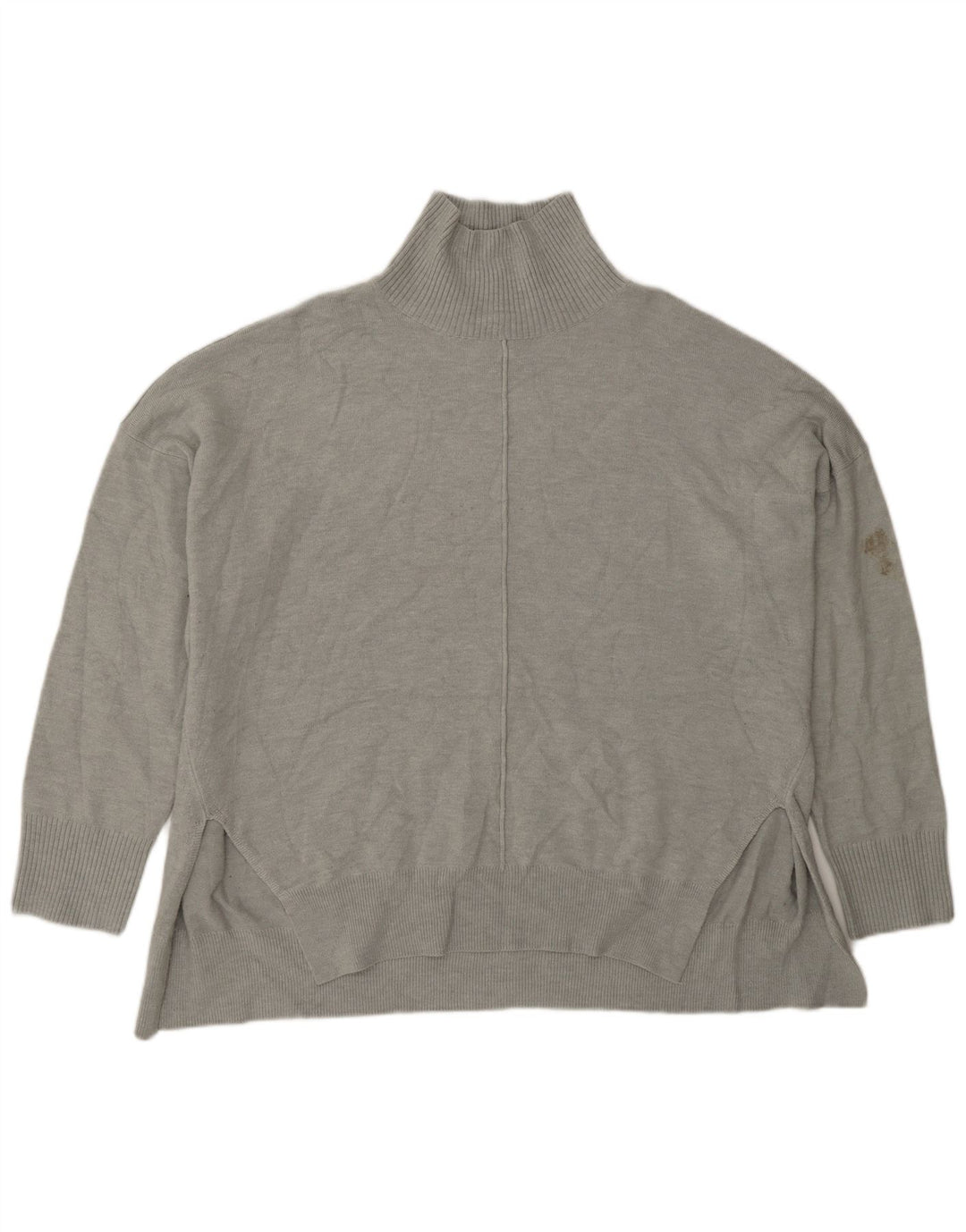 French Connection Dame Turtle Neck Jumper Sweater UK 14 Medium Grey