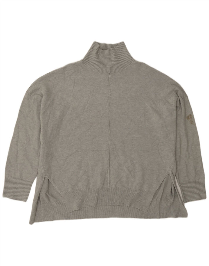 French Connection Dame Turtle Neck Jumper Sweater UK 14 Medium Grey