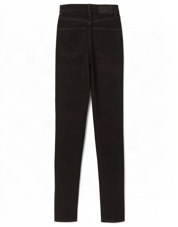 Levi's Kvinder Mile High Super Skinny Jeans W23 L32 Sort Bomuld