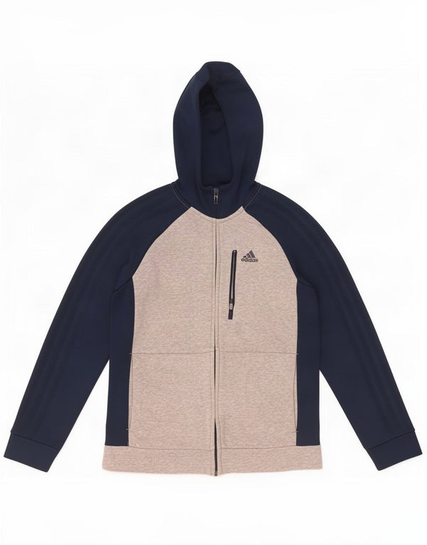 Adidas hættetrøje med lynlås til piger 11-12 år Grå Colourblock