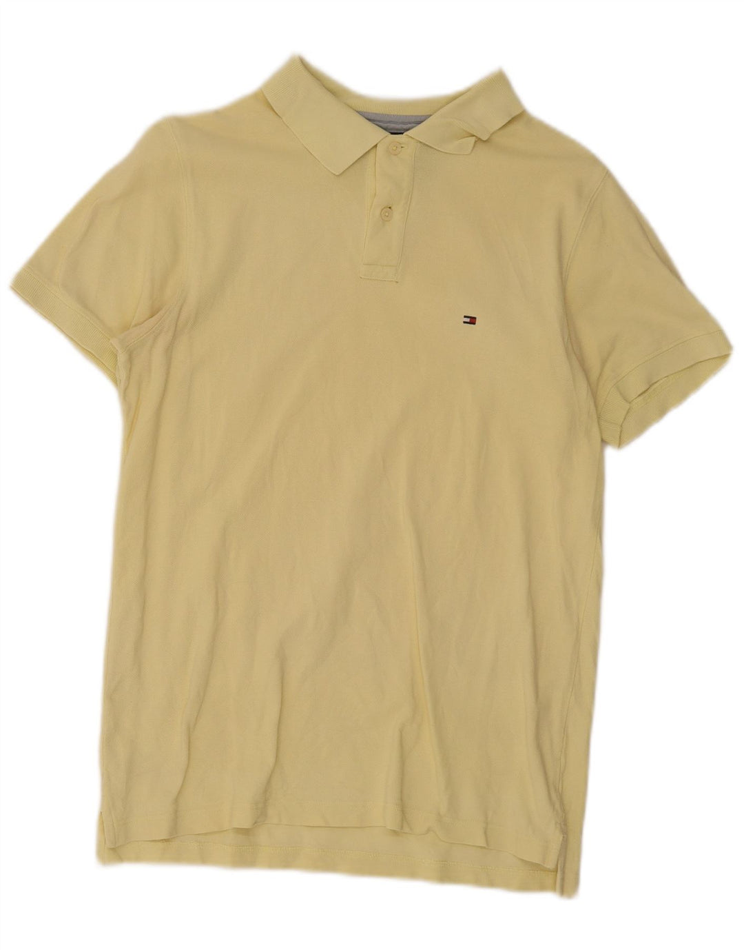 Tommy Hilfiger Herre Slim Fit Polo Shirt Medium Gul