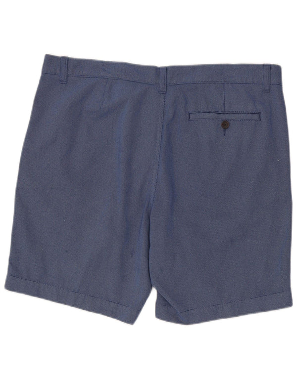 MARKS & SPENCER Chino Shorts til mænd W36 Large Blue Cotton