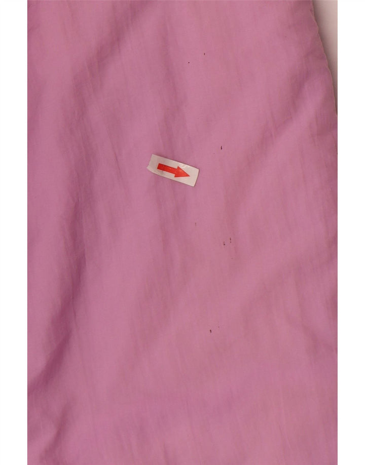 Vintage oversize polstret frakke til kvinder EU 38 medium lilla polyamid