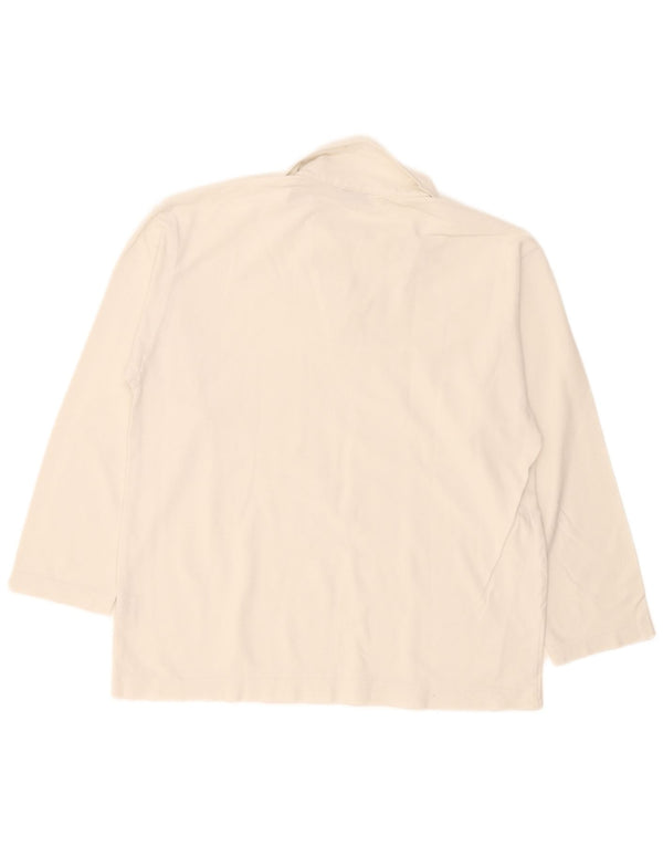 Napapijri Langærmet herre poloshirt XL hvid bomuld