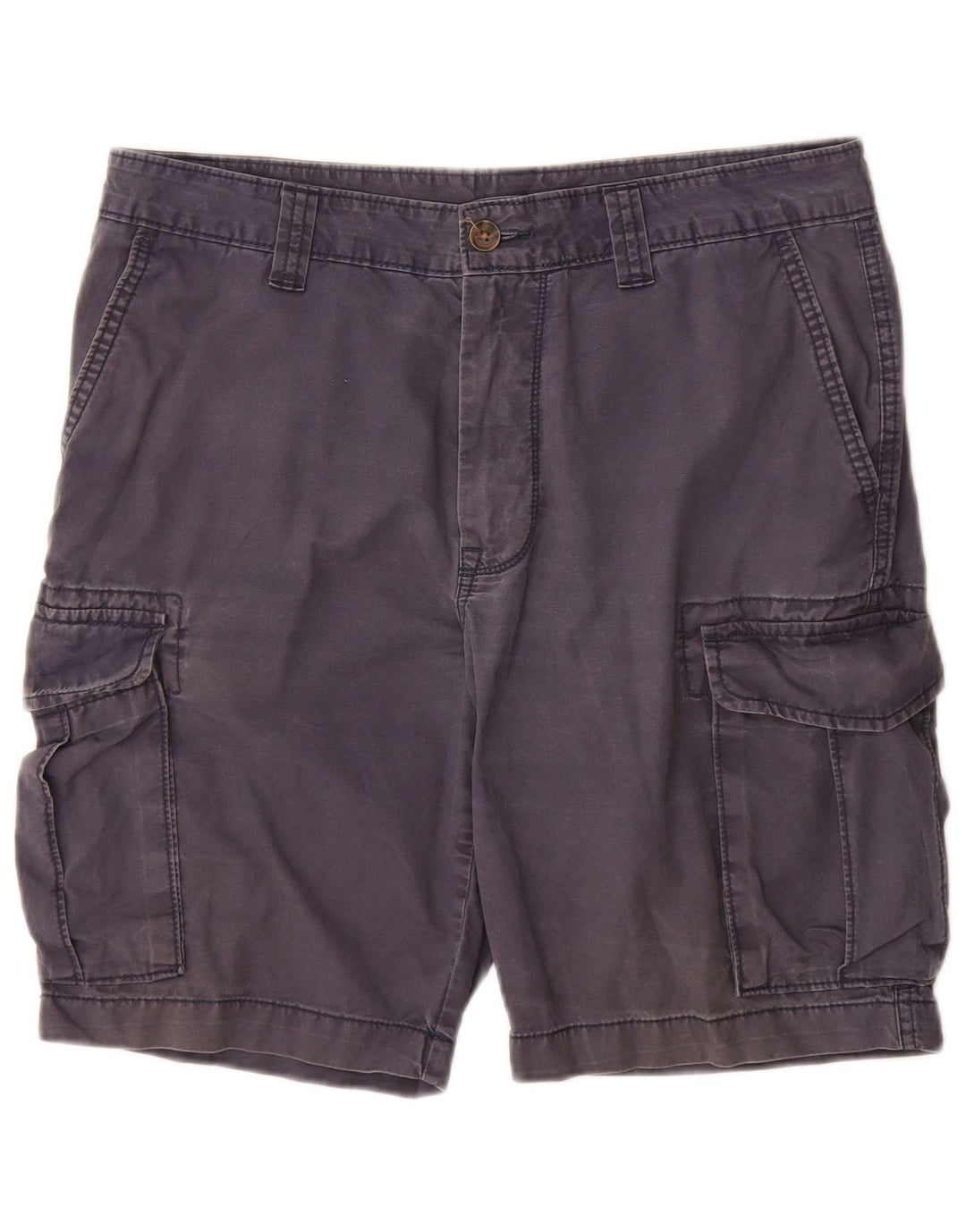 Marks & Spencer Herre Cargo Shorts W34 Large Navy Blue Bomuld