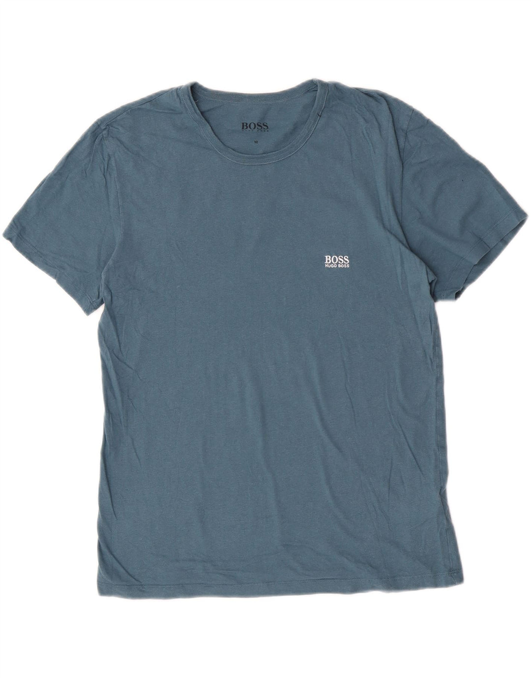 Hugo Boss Herre T-Shirt Top Medium Blå Bomuld