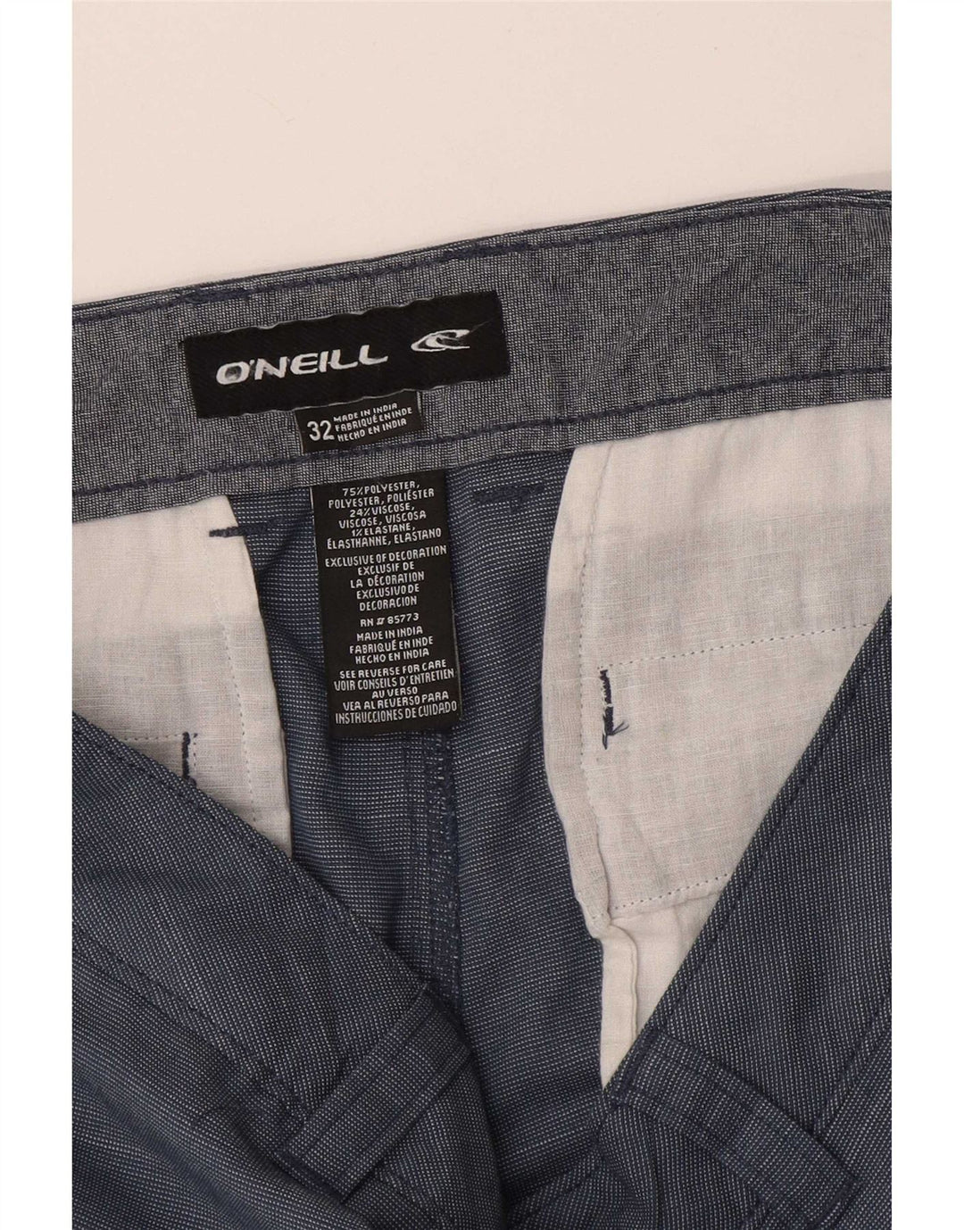 O'Neill Chino Shorts til mænd W32 Medium Blue Flecked Polyester