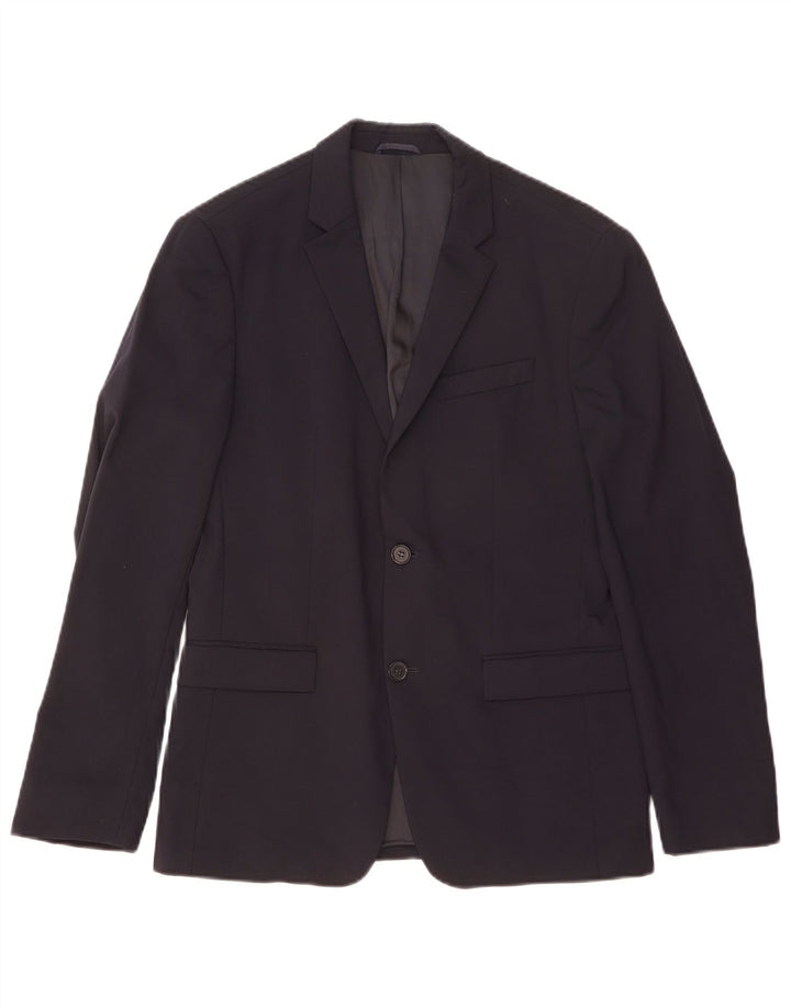 Calvin Klein Herre 2-knaps blazerjakke IT 48 Medium Sort Polyester