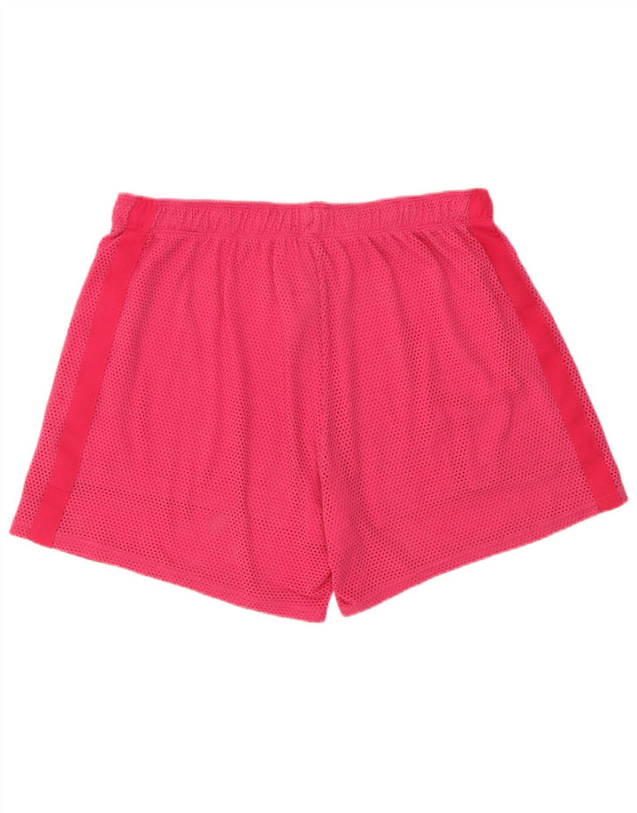 Nike sportsshorts til kvinder UK 14 Large Pink Colourblock Polyester