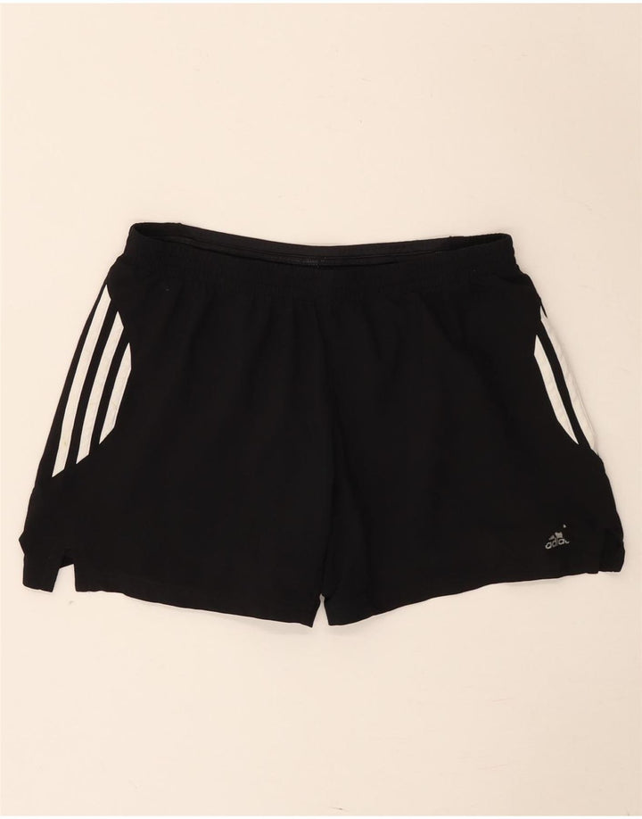 Adidas Womens Climacool Sports Shorts UK 12 Medium Black Polyester