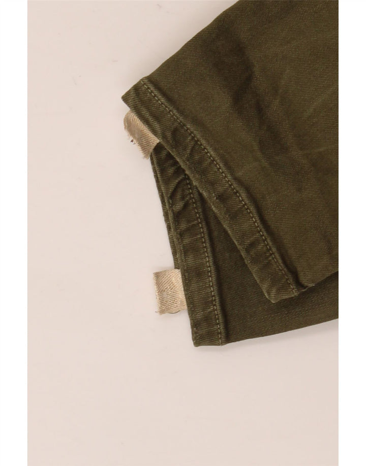Zara Dame Slim Jeans EU 40 Medium W30 L27 Khaki Colourblock